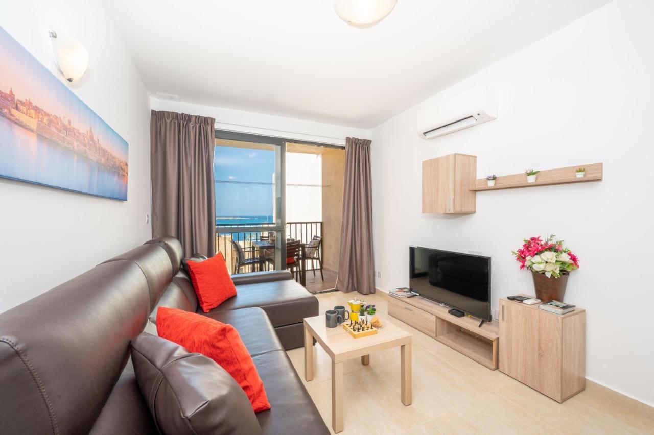 Sea Bliss Apartments With Terrace Just Off Seafront In St Paul'S Bay - By Getawaysmalta Bahía de San Pablo Exterior foto