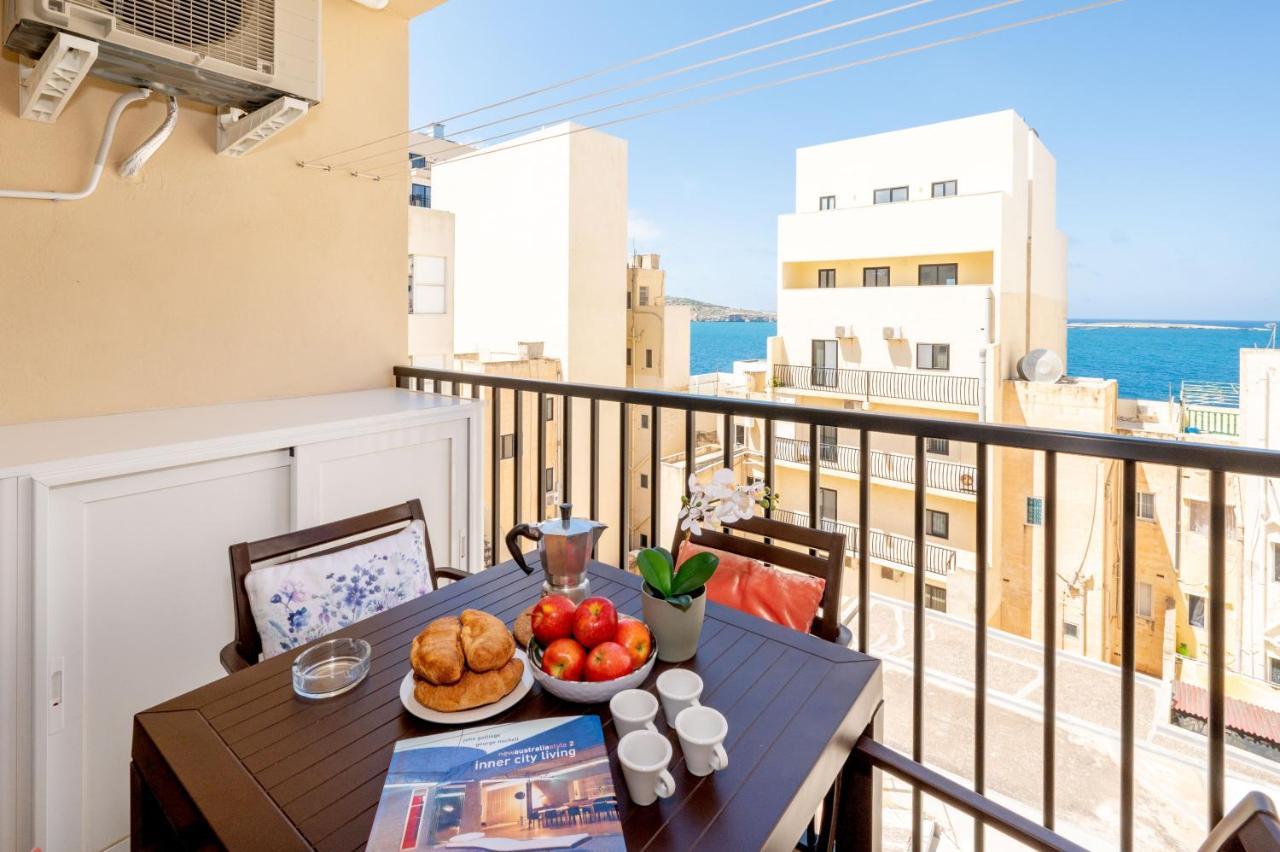 Sea Bliss Apartments With Terrace Just Off Seafront In St Paul'S Bay - By Getawaysmalta Bahía de San Pablo Exterior foto